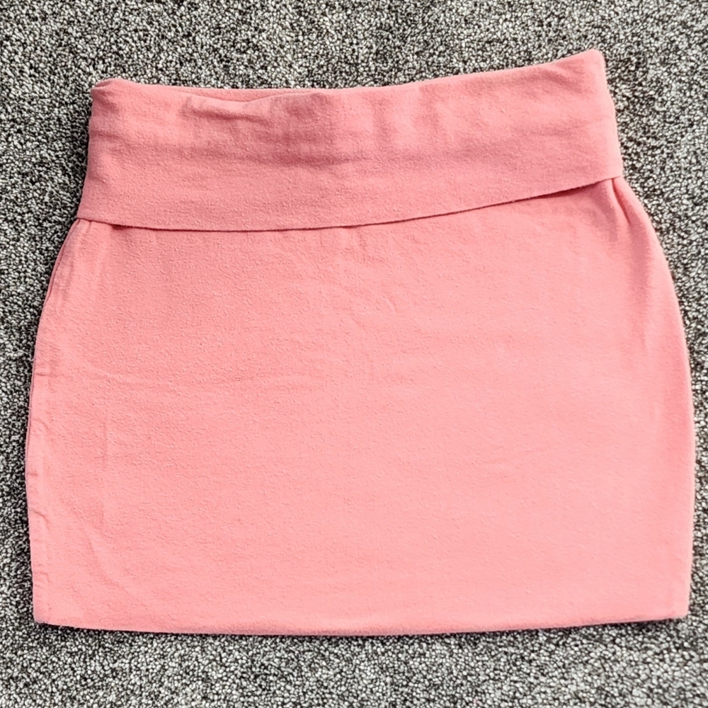 Wet Seal Peach Spring Pastel Bodycon Mini Skirt